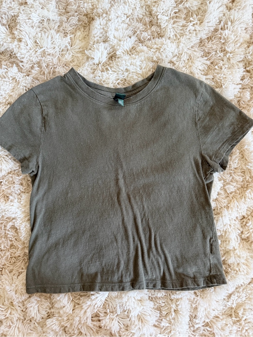 wild fable Olive Green Cropped Tee